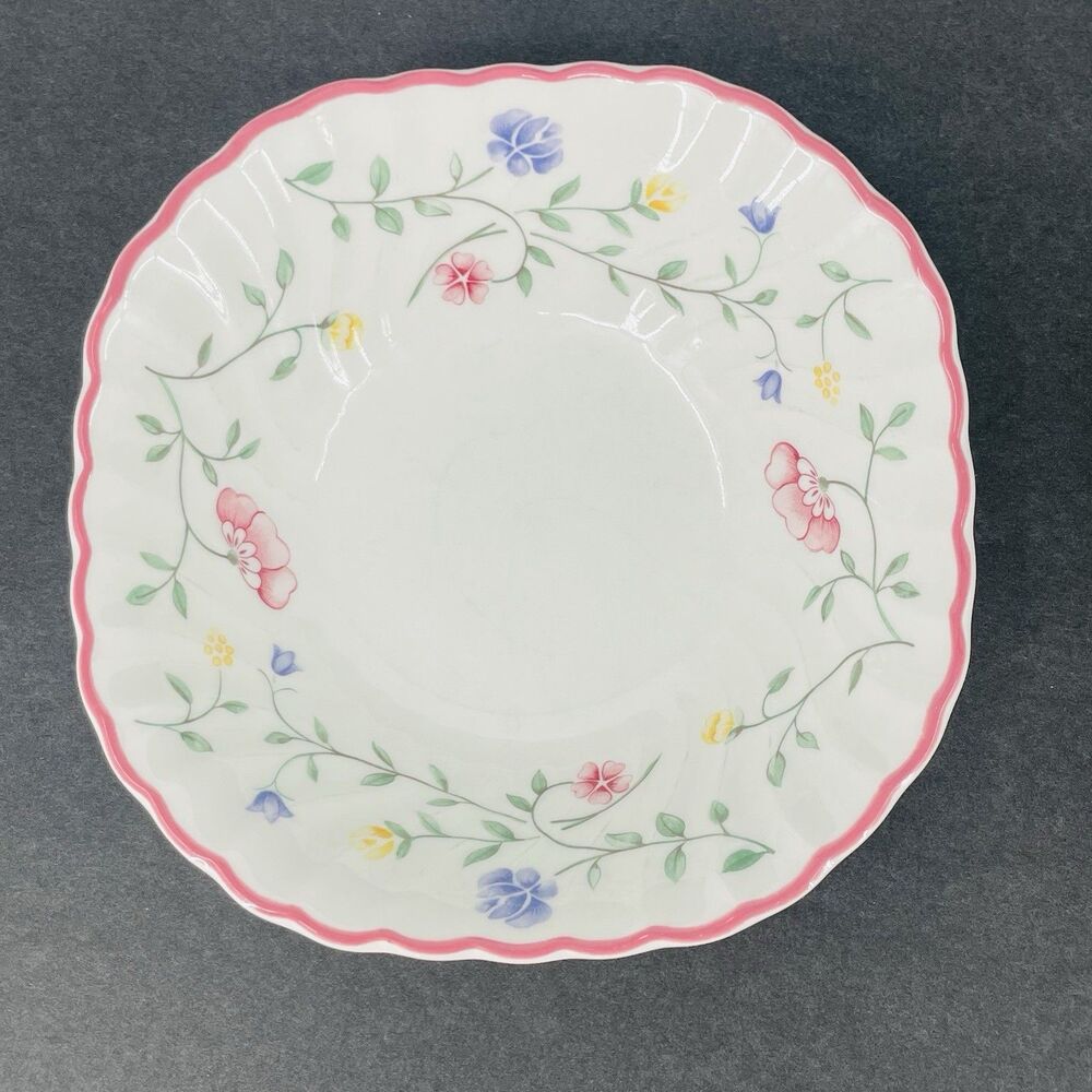 Johnson Brothers Summer Chintz Square Cereal Bowls 6-1/8" Set of 2 England